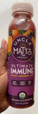 Uncle Matts, Ultimate Immune Orange Juice, 12 Oz (Case of 6)