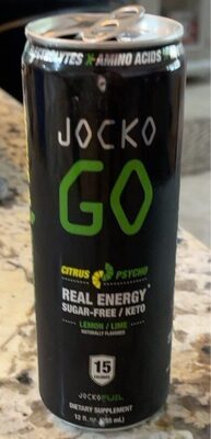 Jocko Go Sugar Free Citrus Psycho Energy Drink  12 Fl Oz  12 Pack Cans