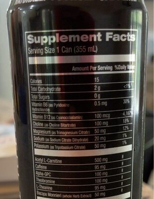 Jocko Go Sugar Free Citrus Psycho Energy Drink  12 Fl Oz  12 Pack Cans thumbnail
