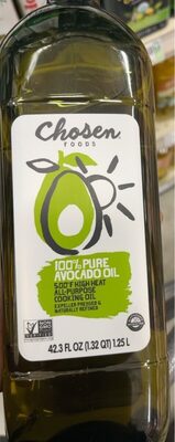 Chosen Foods 100% Pure Avocado Oil 42.3 Fl Oz Bottle