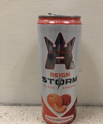 Reign Storm  Peach Nectarine  Clean Energy Drink  12 Fl Oz Aluminum Can