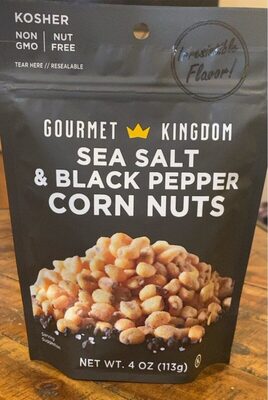 Gourmet Kingdom Corn Snacks, Sea Salt and Black Pepper