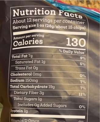 Grain Free Tortillas Chips Sea Salt thumbnail