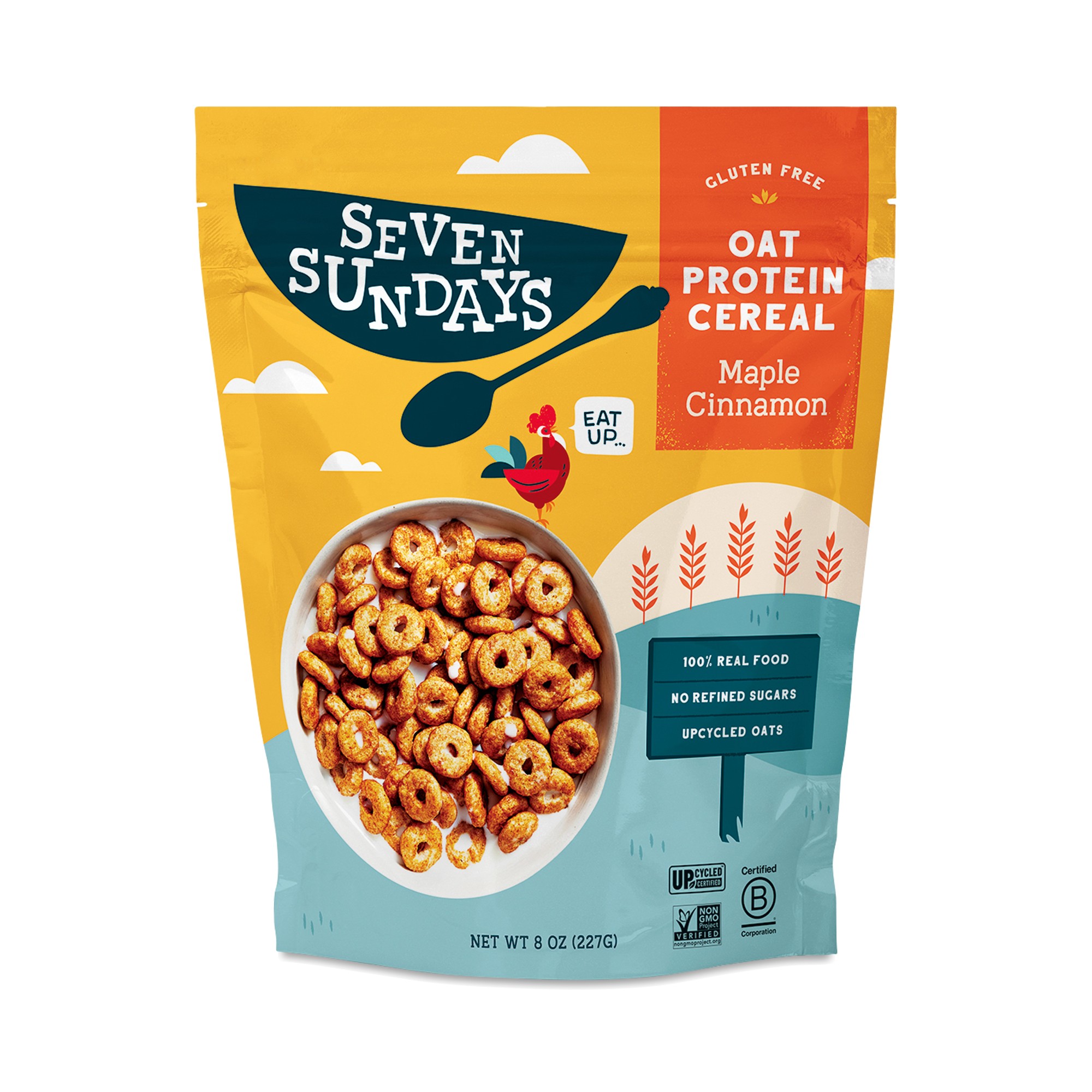 Seven Sundays, Oat Protein Cereal, Maple Cinnamon, 8 Oz (227 G)