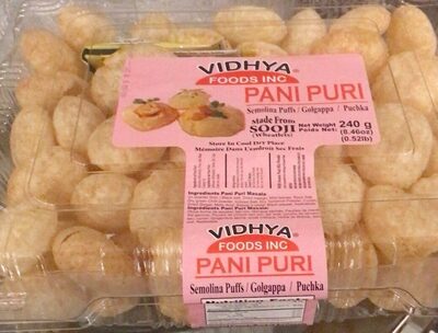 Vidhya Pani Puri (Cooked) 140G