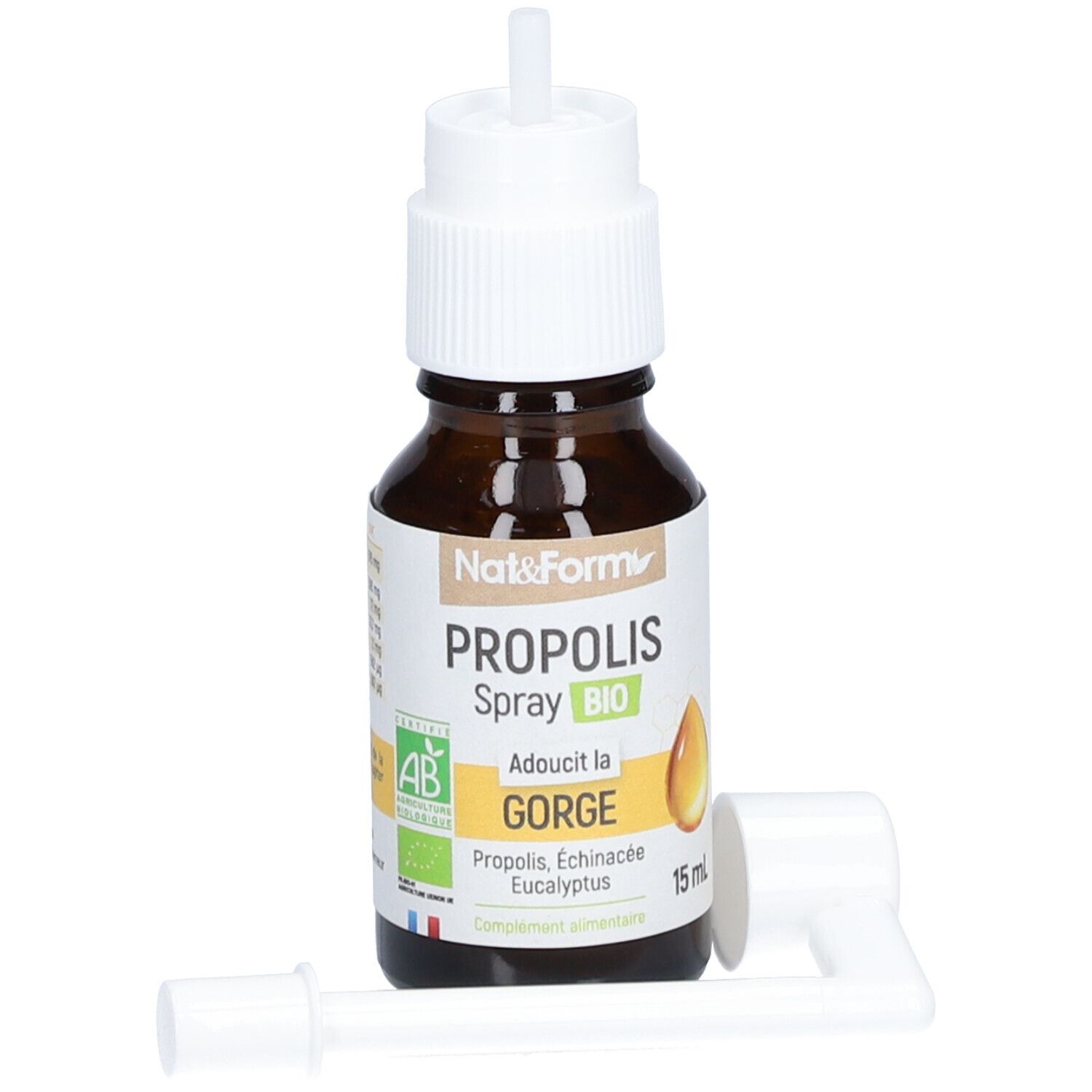 Nat & Form Spray Buccal à La Propolis Bio 20ML