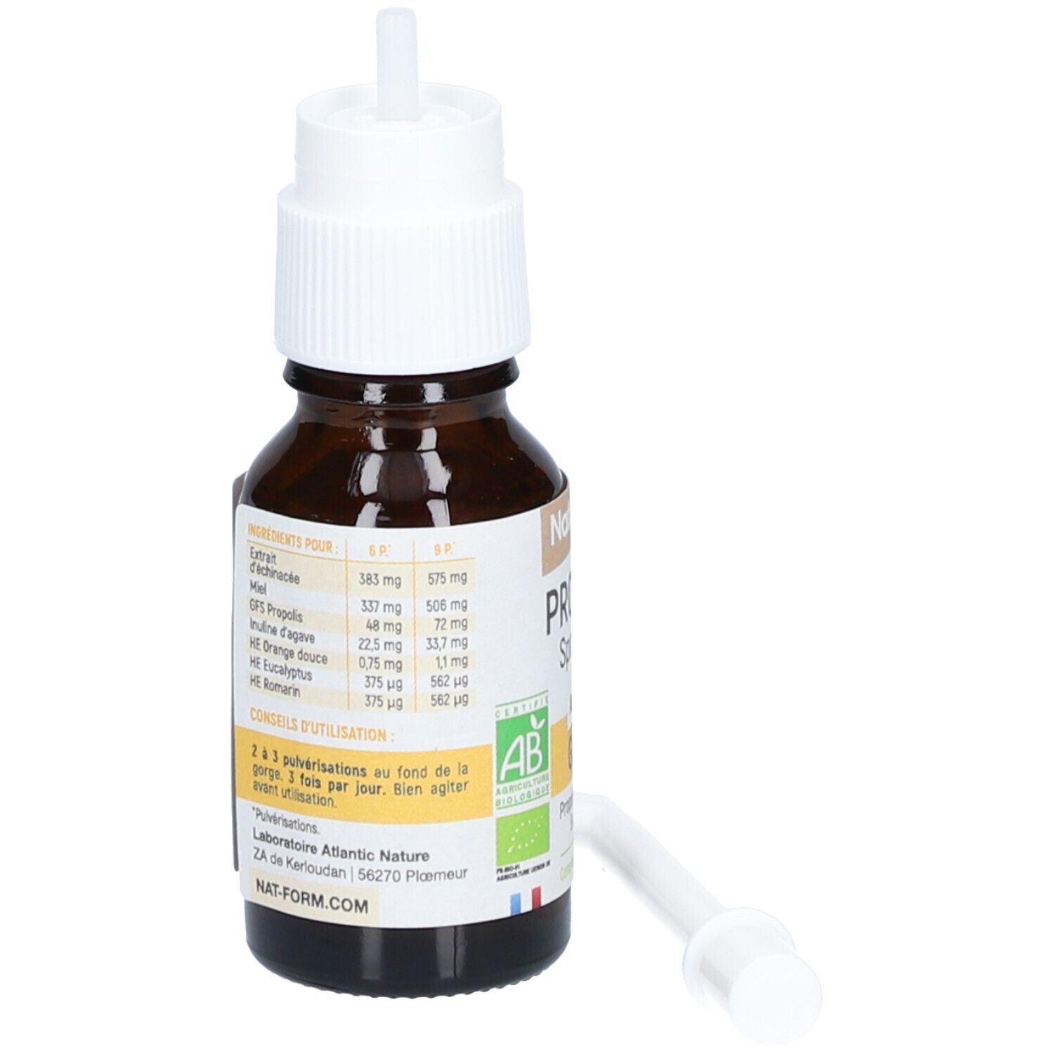 Nat & Form Spray Buccal à La Propolis Bio 20ML thumbnail