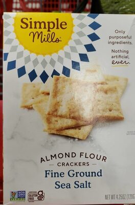 Fine Ground Sea Salt Almond Flour Crackers