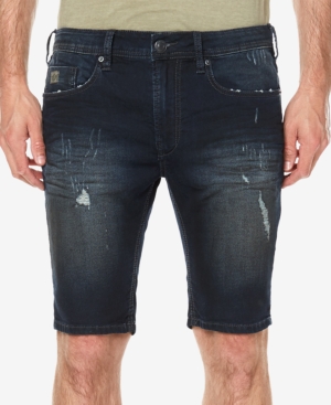Buffalo David Bitton Men's Slim-Fit Ripped Denim Shorts - Blue 33