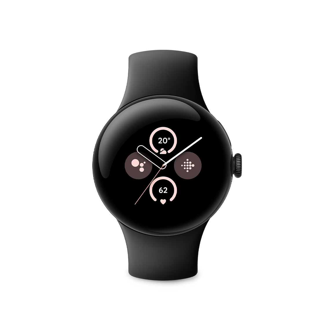 Google Pixel Watch 2 AMOLED 41 Mm Digital Touchscreen Black Wi-Fi GPS