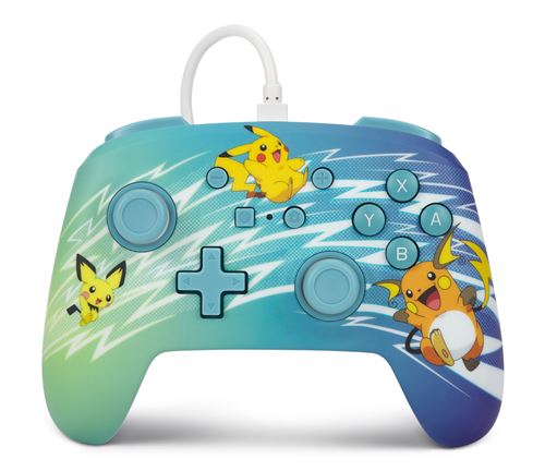 PowerA Nintendo Switch Pikachu Enhanced Wired Controller, Blue