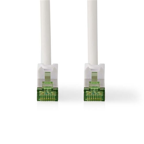Nedis CAT7 Network Cable | S/FTP | RJ45 Male | RJ45 Male | 1.00 M | Snagless | Round | LSZH | White | Box