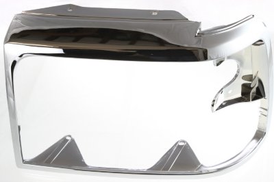 Replacement 7796 Headlight Door Compatible for 1992-1997 Ford F-250 1992-1996 Bronco Left Driver Chrome