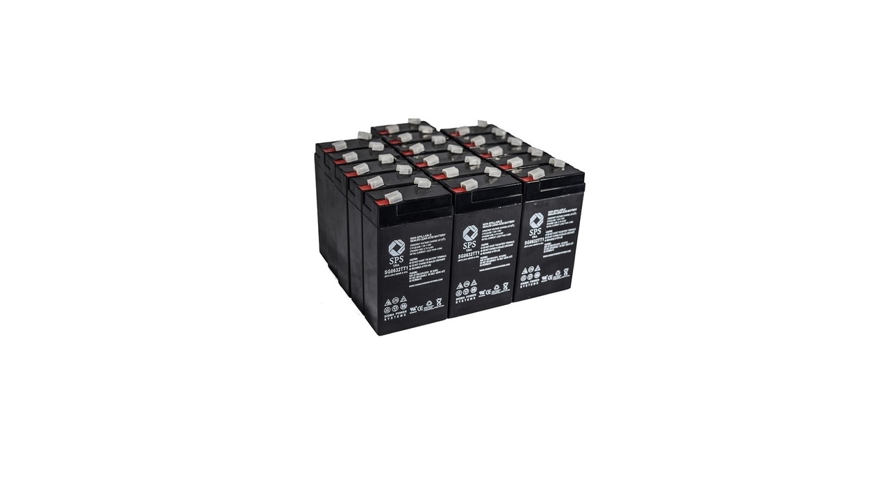 SPS Brand 6 V 3.2 Ah Replacement Battery with Terminal TT1 for CAS Medical 9303 (16 PACK)