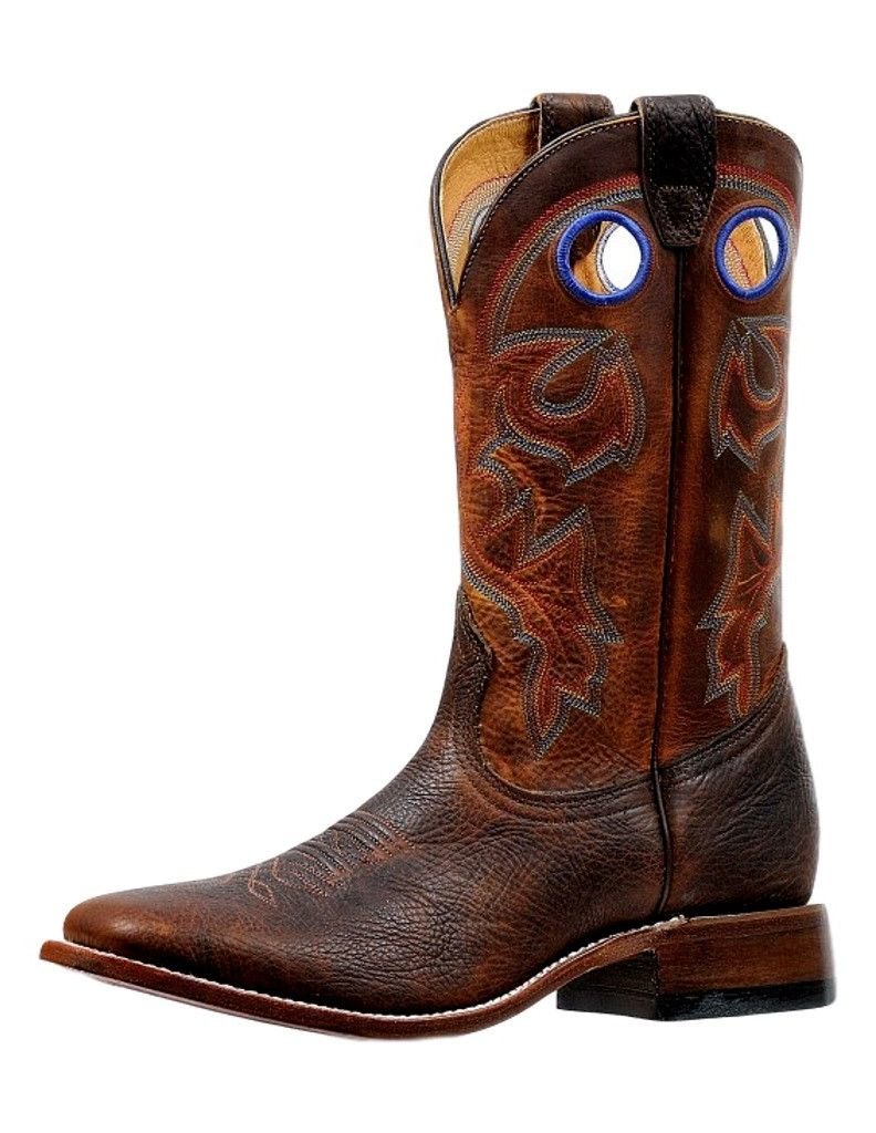 Boulet Western Boots Mens Stockman Pull Holes Old Town 6249