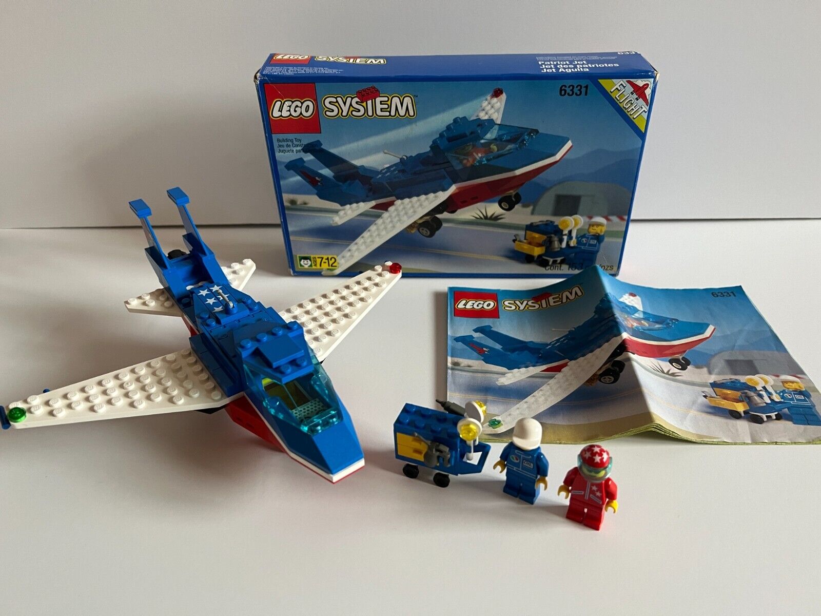 LEGO 6331 - Patriot Jet (1996) - Town Plane - 100% Complete + Instructions + Box