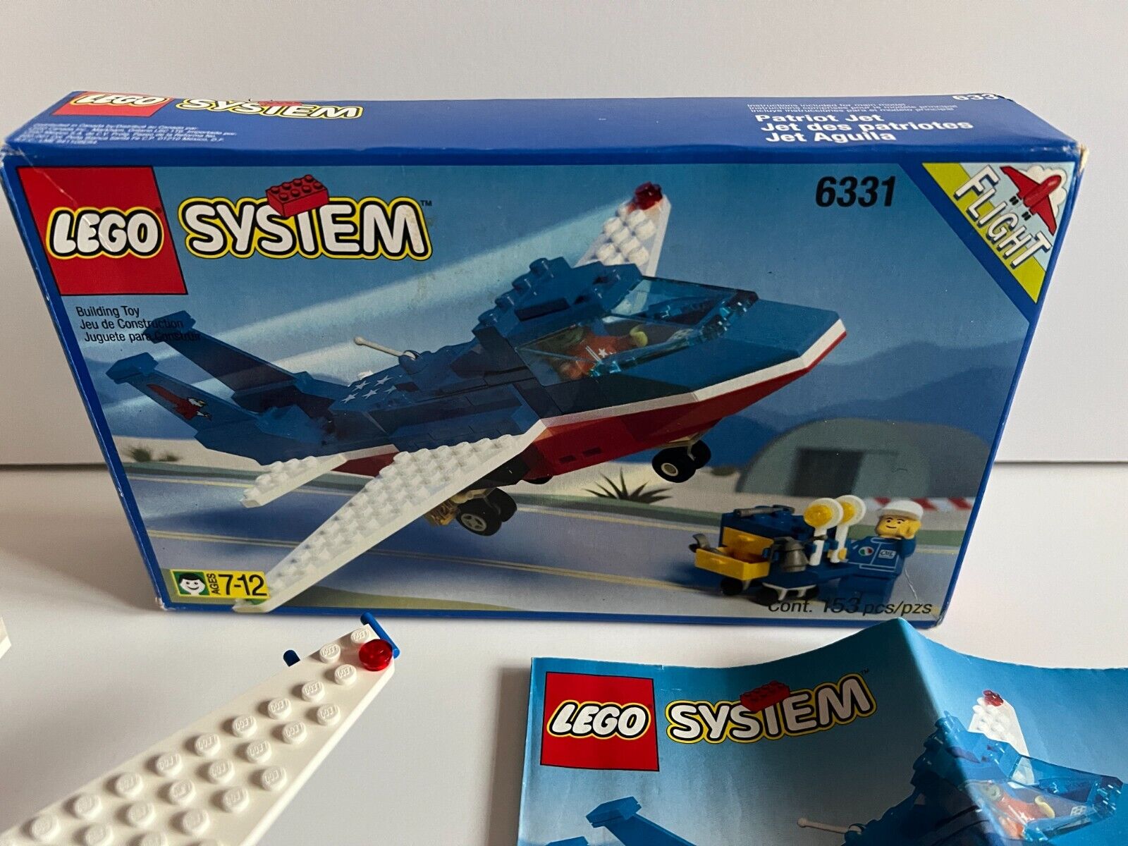 LEGO 6331 - Patriot Jet (1996) - Town Plane - 100% Complete + Instructions + Box thumbnail
