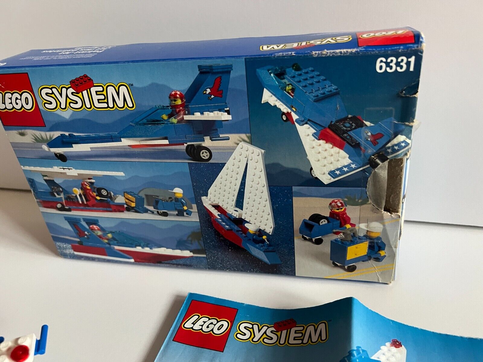 LEGO 6331 - Patriot Jet (1996) - Town Plane - 100% Complete + Instructions + Box thumbnail