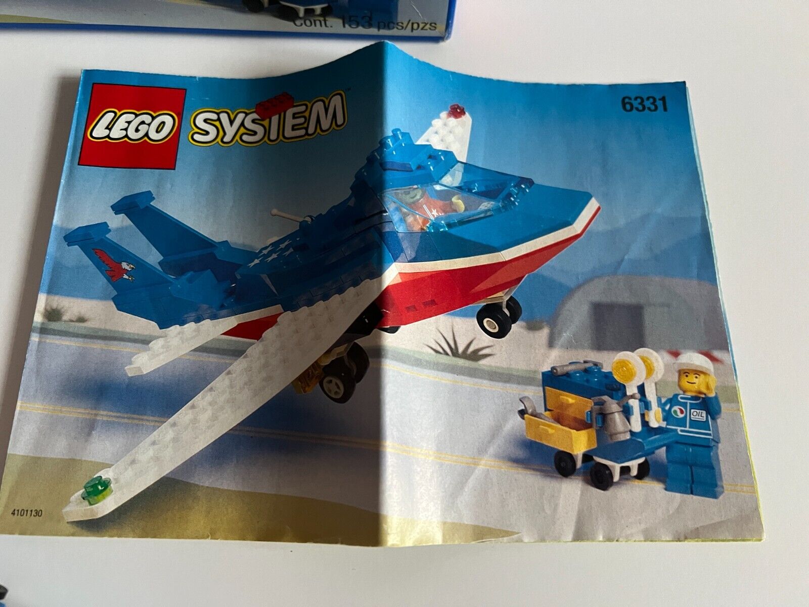 LEGO 6331 - Patriot Jet (1996) - Town Plane - 100% Complete + Instructions + Box thumbnail