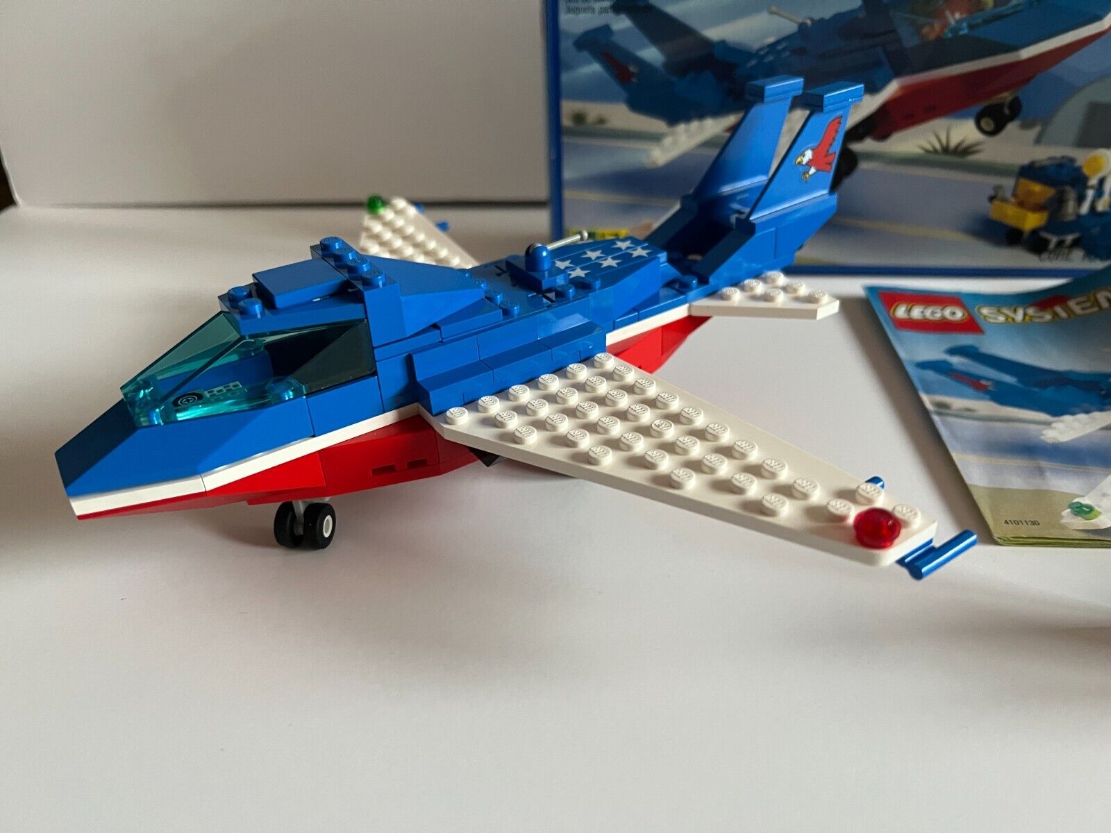LEGO 6331 - Patriot Jet (1996) - Town Plane - 100% Complete + Instructions + Box thumbnail