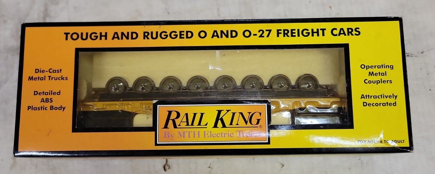 MTH Transport Flatcar with 8 Wheel Sets #30-7668. See Ad. (12Q) thumbnail
