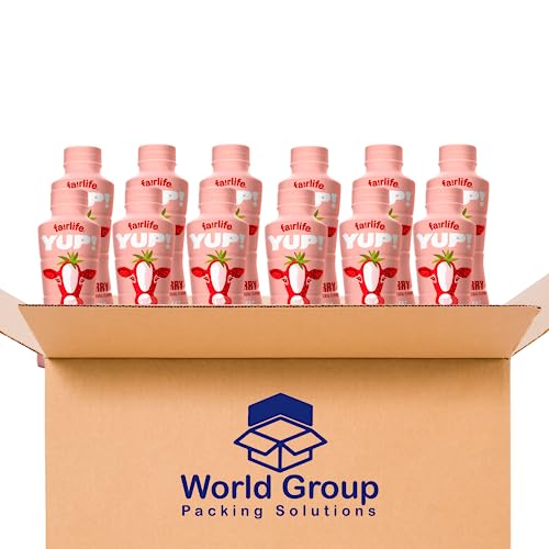 Fairlife YUP! Very Strawberry Flavor 16g Protein - All Natural Flavors, Low Fat Ultra Filtered Milk Rich, 14oz Bottle (Pack of 12) by World Group Pack thumbnail