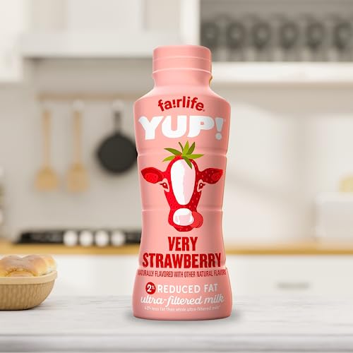 Fairlife YUP! Very Strawberry Flavor 16g Protein - All Natural Flavors, Low Fat Ultra Filtered Milk Rich, 14oz Bottle (Pack of 12) by World Group Pack thumbnail