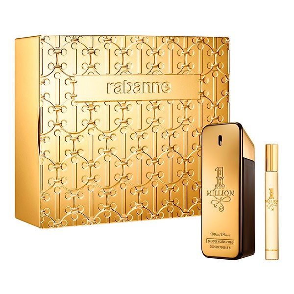 Paco Rabanne 1 Million Gift Set EDT 100 Ml and 1 Million EDT 10 Ml Miniature