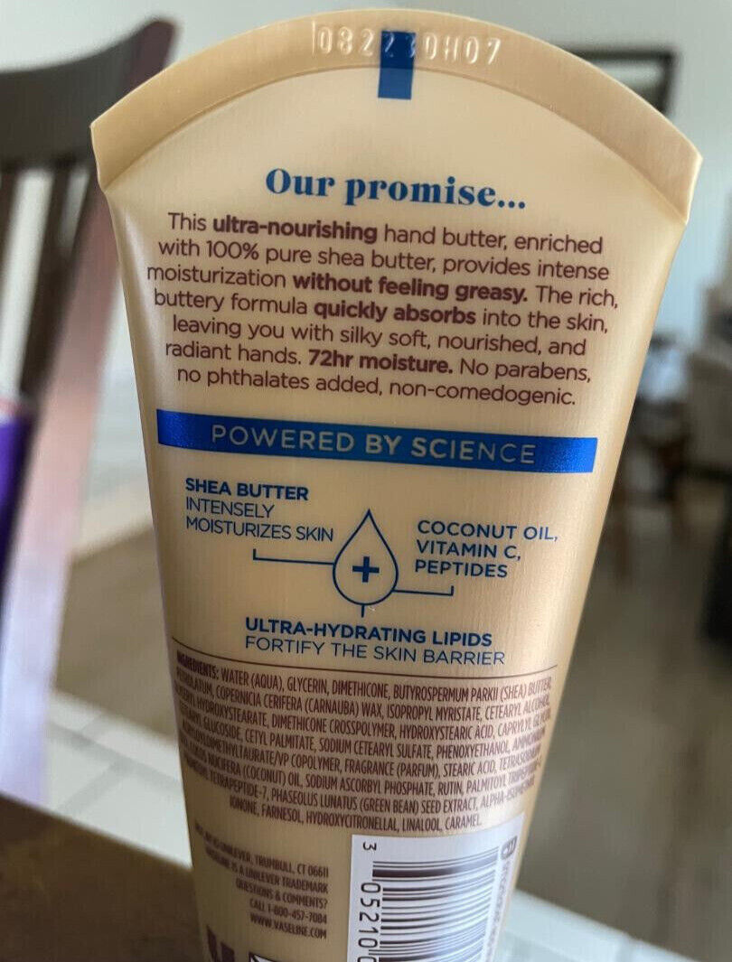 Vaseline Radiant X Deep Nourishment for Soft  Nourished & Radiant Hands Hand Butter with 100% Pure Shea Butter  Ultra-hydrating Lipids  Coconut Oil  3 thumbnail