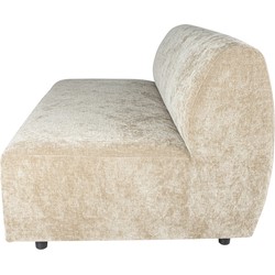 PTMD Lujo Sofa Cream 6051 Fiore Fabric 2 Seater Element thumbnail
