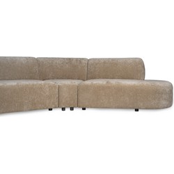 PTMD Lujo Sofa Cream 6051 Fiore Fabric 2 Seater Element thumbnail