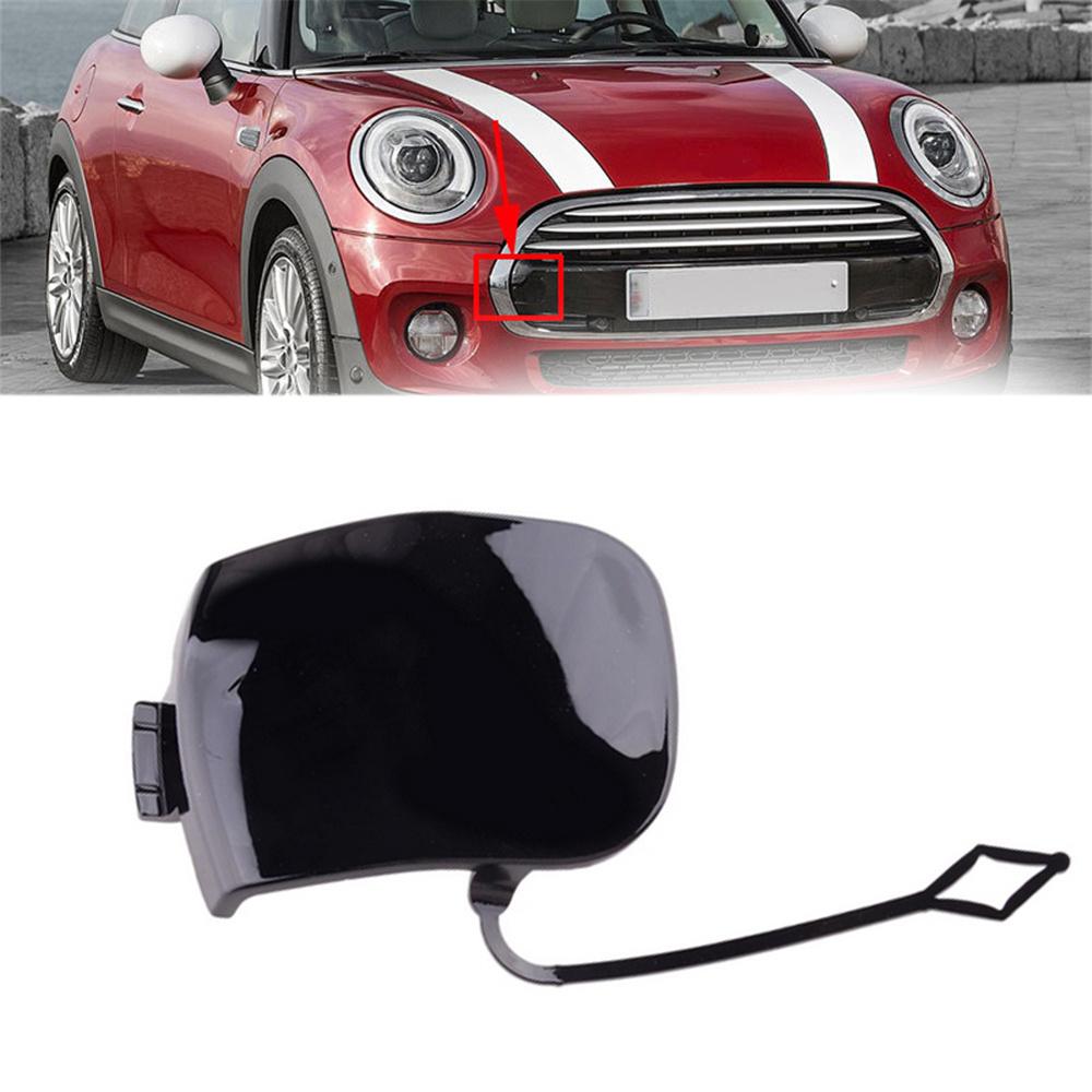 Front Bumper Tow Hook Eye Cap Cover Black for 2014-18 MINI Cooper S F55 F56 F57