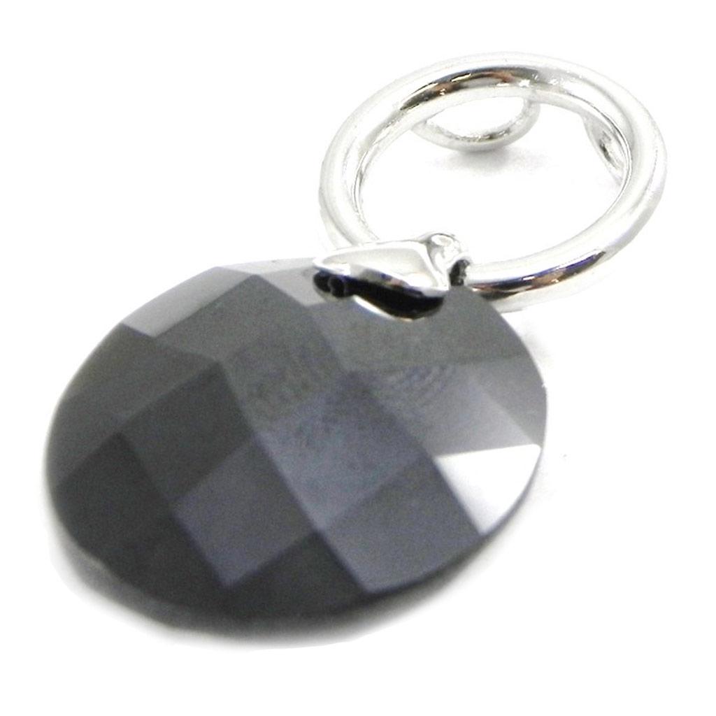 Les Trésors De Lily [I3943] - Pendentif Argent 'Linda' Noir