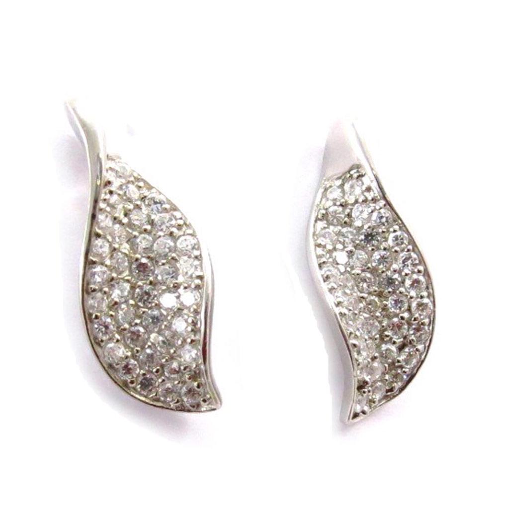 Les Trésors De Lily [F6249] - Boucles Argent 'Déesse' Blanc
