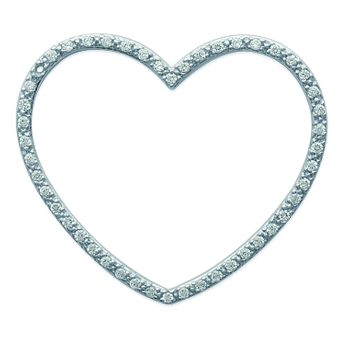 Les Trésors De Lily [I9764] - Pendentif Argent 'Love Divine' Blanc Argenté - 28x23 Mm