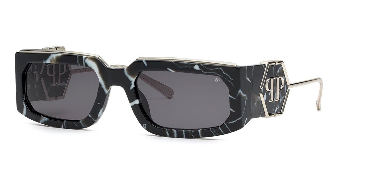 Philipp Plein, Sunglasses, Unisex, Black, 58 MM, Authentic Glasses with Top-Notch Service