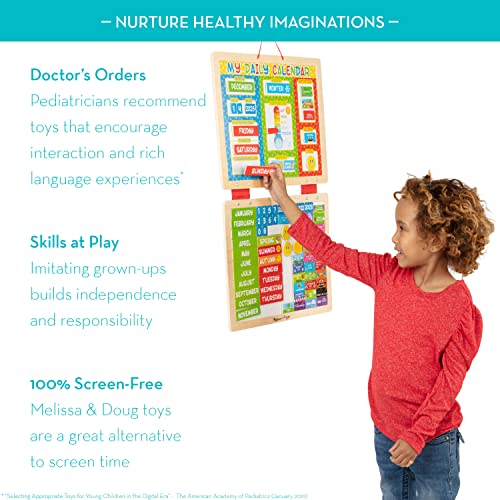 Melissa & Doug My First Daily Magnetic Activities Calendar for Kids, Weather and Seasons Calendar for Preschoolers and Ages 3+ (Pack of 1) thumbnail