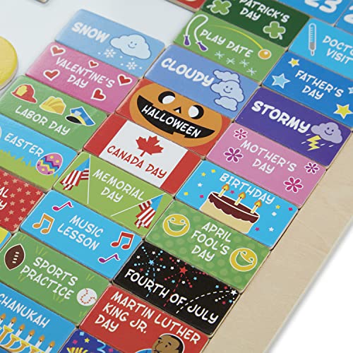 Melissa & Doug My First Daily Magnetic Activities Calendar for Kids, Weather and Seasons Calendar for Preschoolers and Ages 3+ (Pack of 1) thumbnail