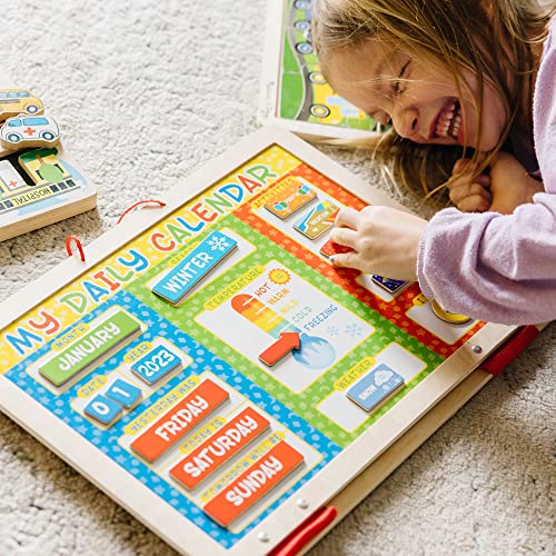 Melissa & Doug My First Daily Magnetic Activities Calendar for Kids, Weather and Seasons Calendar for Preschoolers and Ages 3+ (Pack of 1) thumbnail