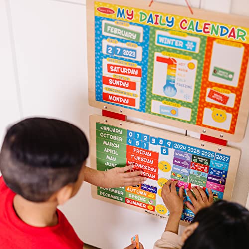 Melissa & Doug My First Daily Magnetic Activities Calendar for Kids, Weather and Seasons Calendar for Preschoolers and Ages 3+ (Pack of 1) thumbnail