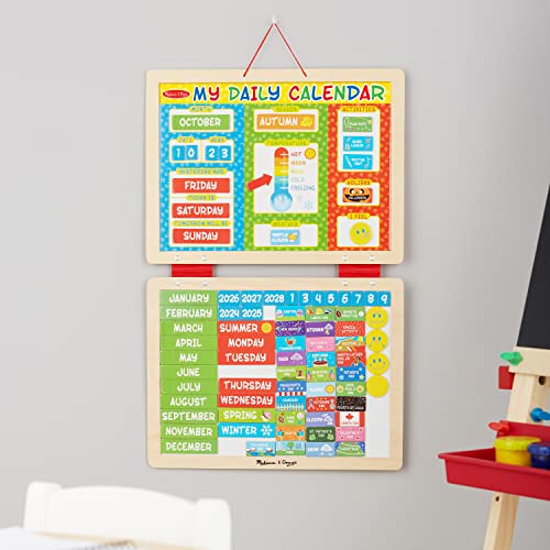 Melissa & Doug My First Daily Magnetic Activities Calendar for Kids, Weather and Seasons Calendar for Preschoolers and Ages 3+ (Pack of 1) thumbnail