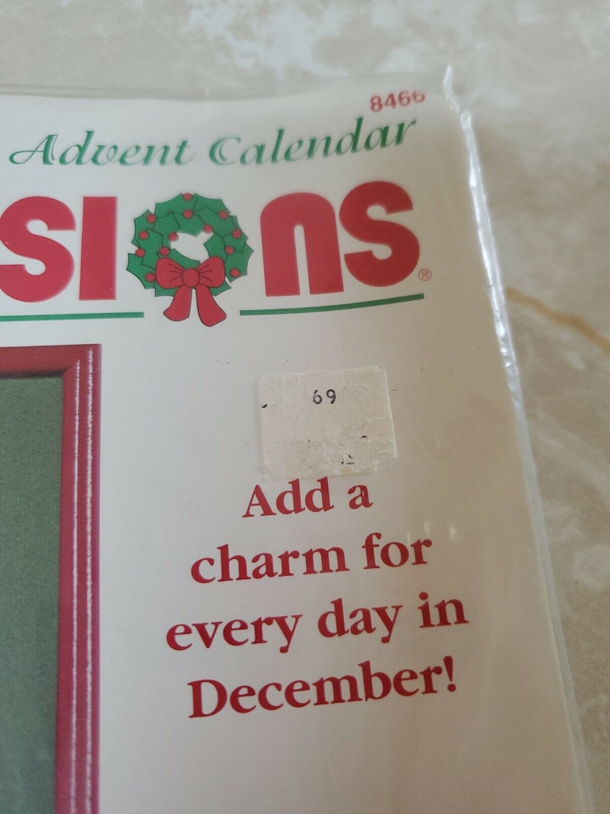 Dimensions Santa BELIEVE ADVENT CALENDAR Cross Stitch Kit Mary Englebreit 8466 thumbnail
