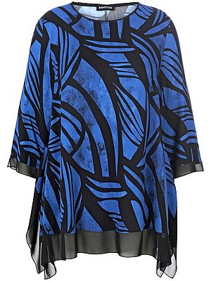 La Blouse Longue 100% Viscose  Seeyou Bleu thumbnail