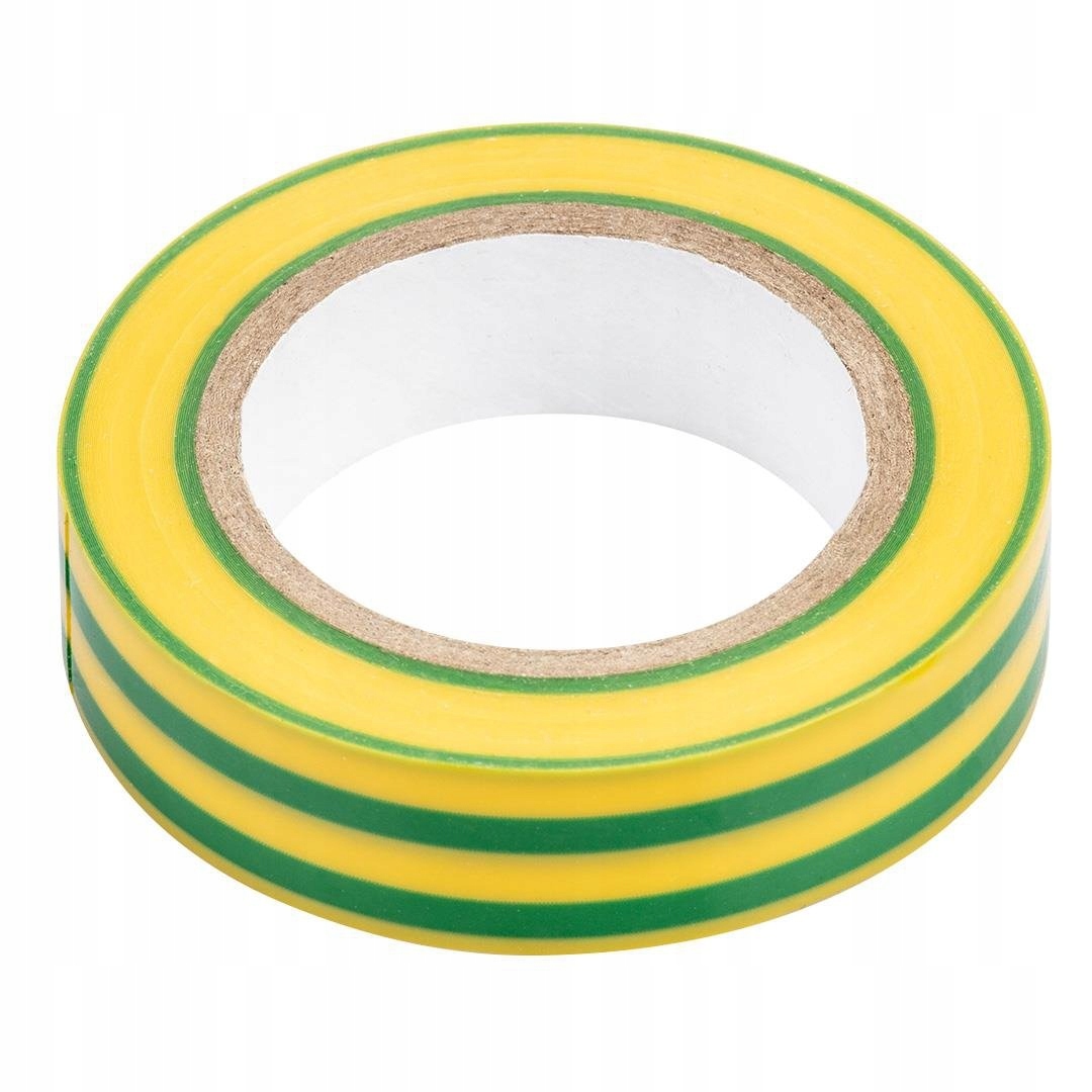 Taśma Izolacyjna Pvc 15mm /10m Zółto-zielona 1szt