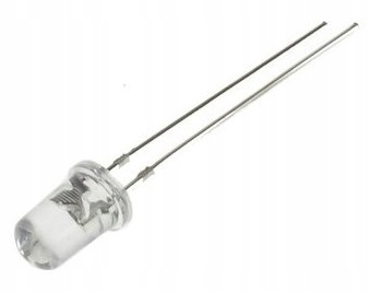 Dioda Diody LED 5mm Biała Clear 12V 10szt FV(3432)