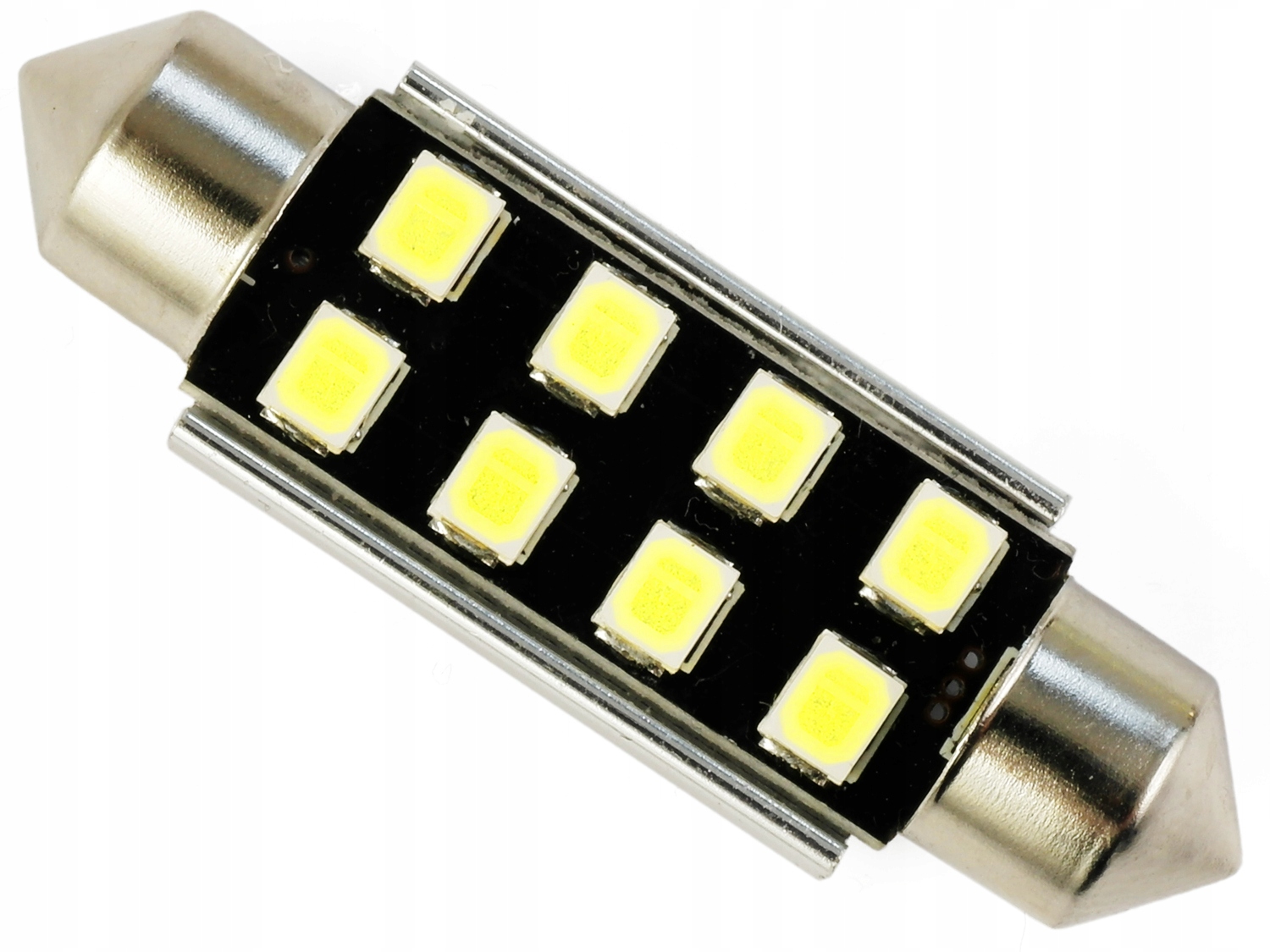 C5W 8 LED Smd 3535 C10W Can Bus Biała Zimna 42 Mm