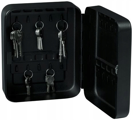 YALE YKB/200/BB2 Key Cabinet 20 Hooks Black, Keep Keys Organised