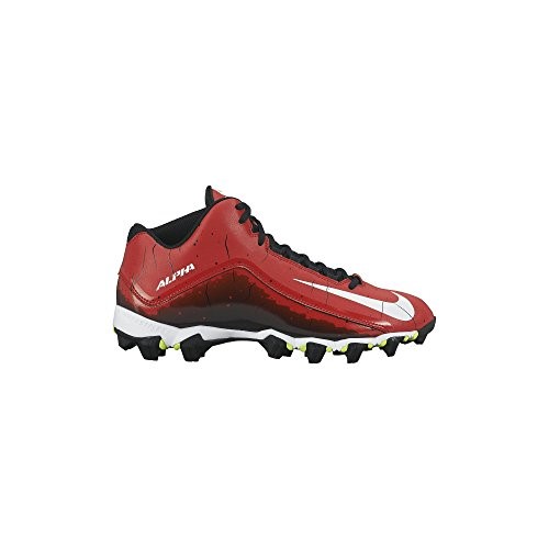 NEW Nike Alpha Shark 2 3/4 Football Cleats Red/White/Black Size 10 M