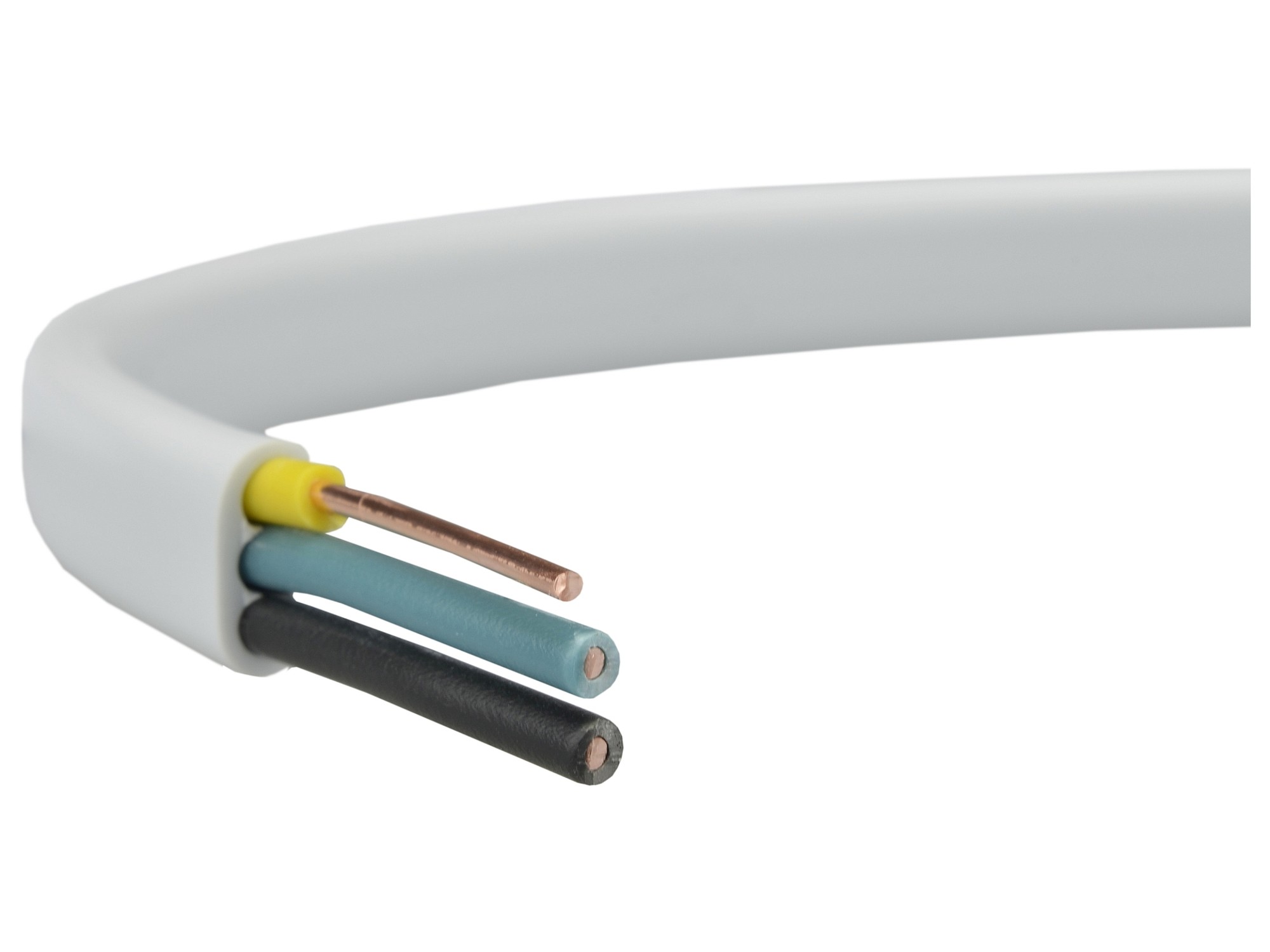 Polski Przewód Kabel Prądowy Drut YDYp 3x1 750V