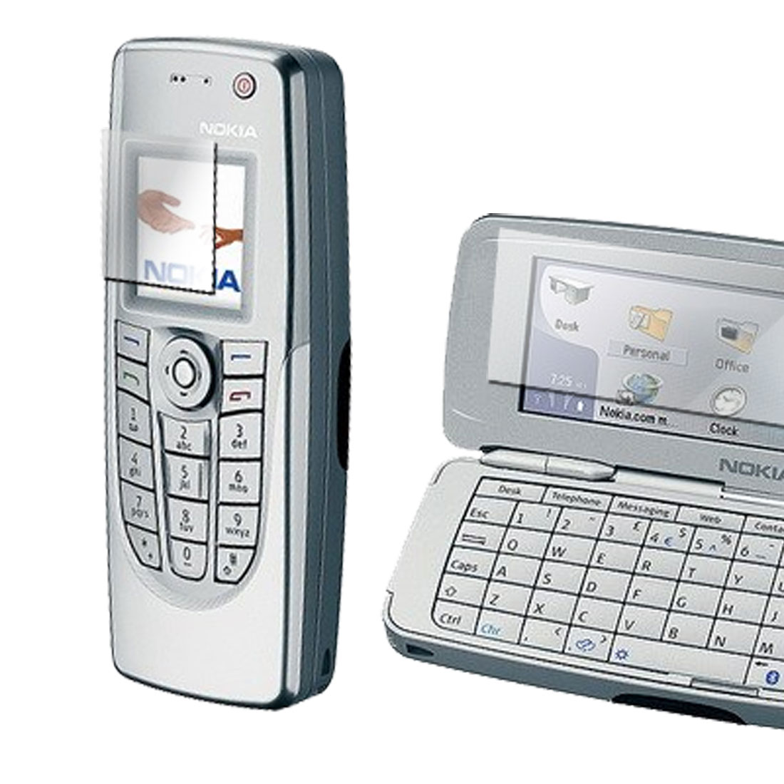 Clear White Recycling Screen Shield Protector for NOKIA 9300